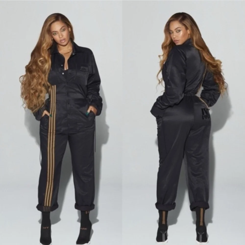 IVY PARK Black Jumpsuit with Gold Accents - Picture 2 of 4